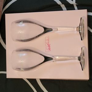 Bride and groom wine glasses